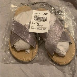 Little girls size 12 sandals
